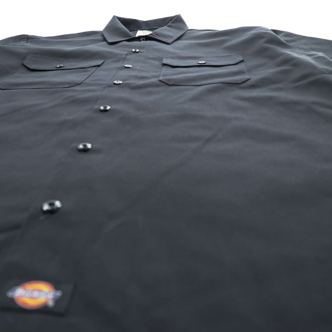 Dickies 1574BK Men's Short Sleeve Work Shirt Black XL Double Pocket 2017
