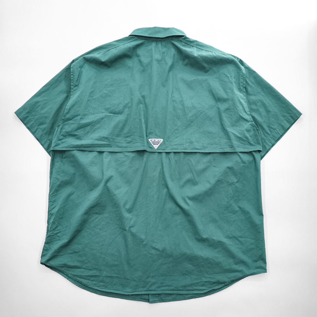 Columbia PFG 半袖 フィッシングシャツ XL グリーン メッシュ FT7130