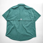 Columbia PFG 半袖 フィッシングシャツ XL グリーン メッシュ FT7130