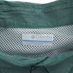 Columbia PFG 半袖 フィッシングシャツ XL グリーン メッシュ FT7130