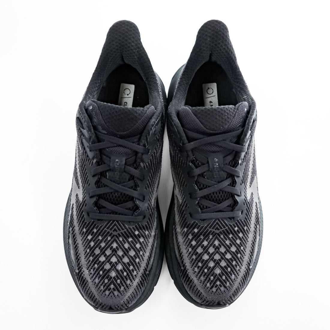 HOKA Clifton 9 Men's Black Running Shoes US 10D 1127895 BBLC