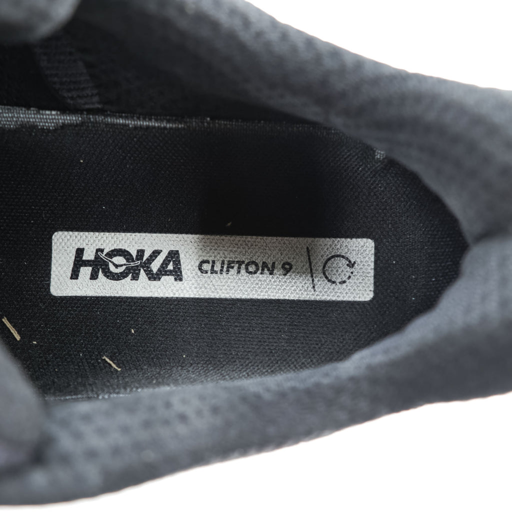 HOKA Clifton 9 Men's Black Running Shoes US 10D 1127895 BBLC
