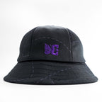 Needles × DC SHOES バルミューダハット Bermuda Hat バケットハット ブラック パープル 刺繍