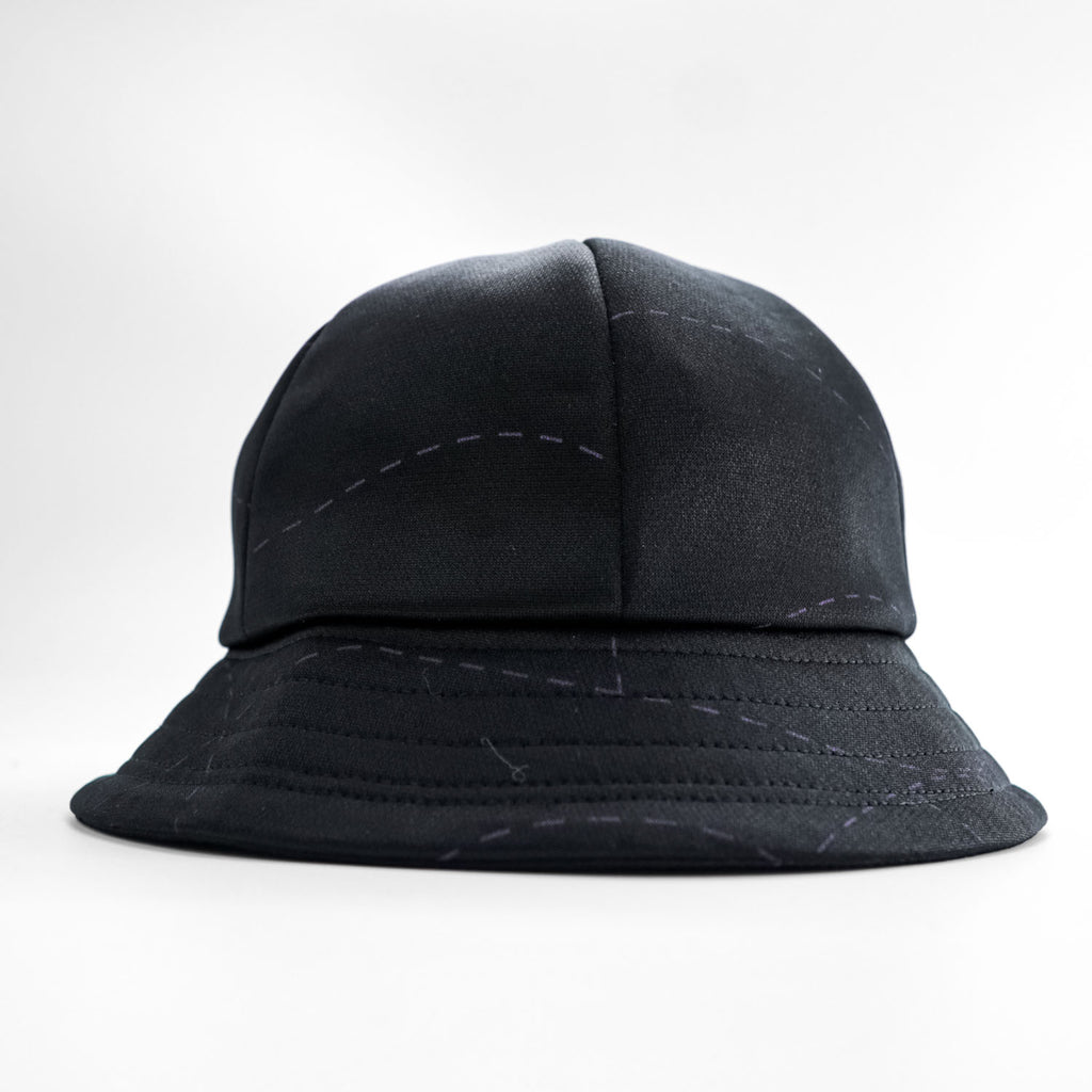 Needles × DC SHOES バルミューダハット Bermuda Hat バケットハット ブラック パープル 刺繍
