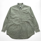 Brooks Brothers 長袖ボタンダウンシャツ M カーキ グリーン SPORT SHIRT 胸ポケット