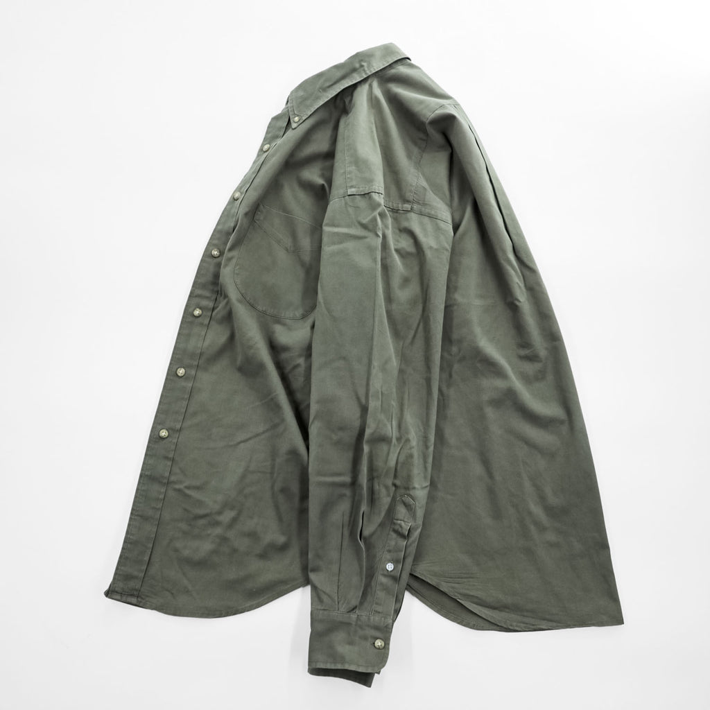 Brooks Brothers 長袖ボタンダウンシャツ M カーキ グリーン SPORT SHIRT 胸ポケット
