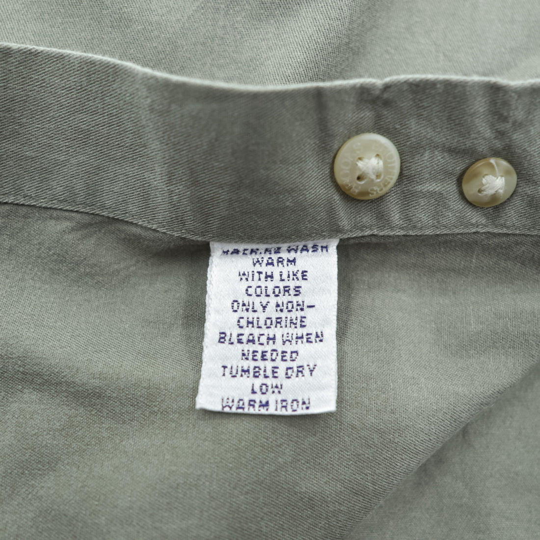 Brooks Brothers 長袖ボタンダウンシャツ M カーキ グリーン SPORT SHIRT 胸ポケット