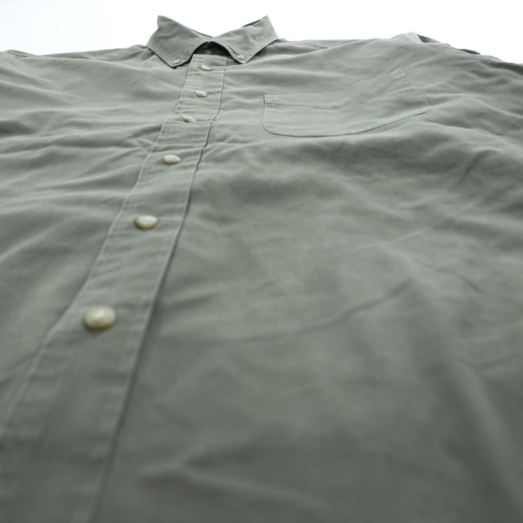 Brooks Brothers 長袖ボタンダウンシャツ M カーキ グリーン SPORT SHIRT 胸ポケット