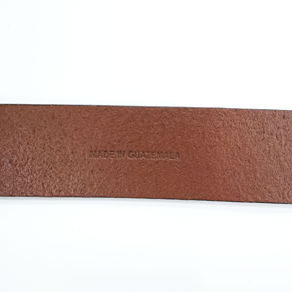 Polo Ralph Lauren レザーベルト ブラウン ゴールドバックル ポニーロゴ メタルプレート 405547279-002