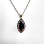Vintage Mexico Sterling Black Onyx Necklace メキシカンジュエリー ネックレス ブラックオニキス シルバー Silver 950
