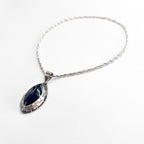 Vintage Mexico Sterling Black Onyx Necklace メキシカンジュエリー ネックレス ブラックオニキス シルバー Silver 950