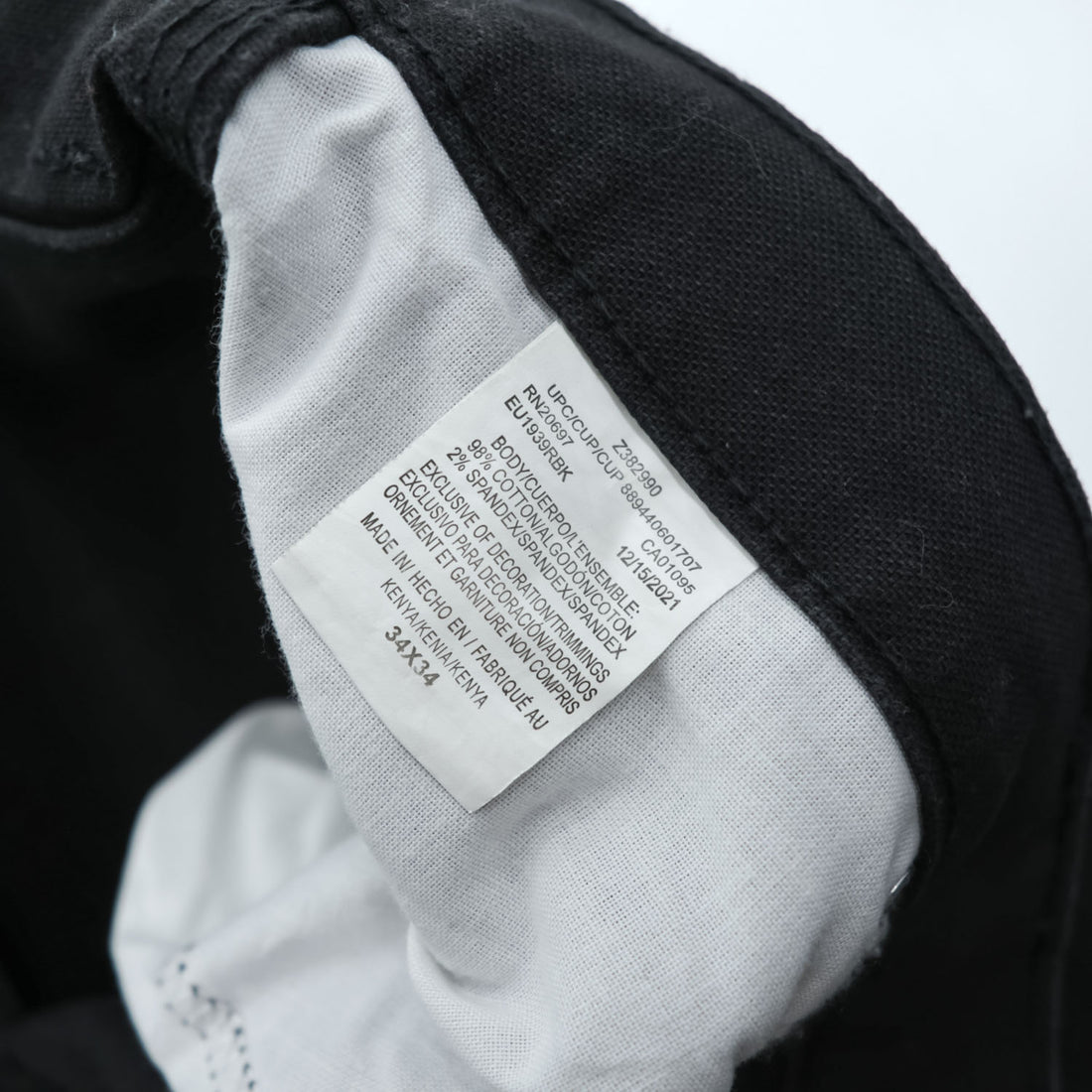 Dickies ストレッチ コットンキャンバス ペインター チノパンツ L ブラック ダック地 EU1939RBK