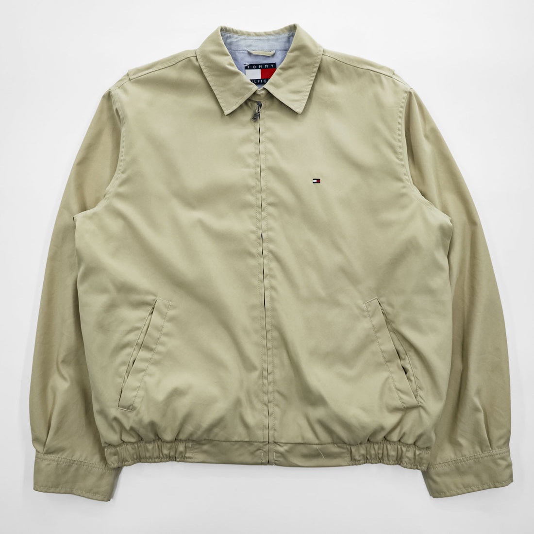 TOMMY HILFIGER 00年代 ヴィンテージ スウィングトップ ハリントンジャケット L ベージュ ピーチスキン