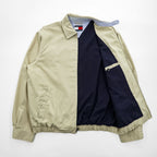 TOMMY HILFIGER 00年代 ヴィンテージ スウィングトップ ハリントンジャケット L ベージュ ピーチスキン