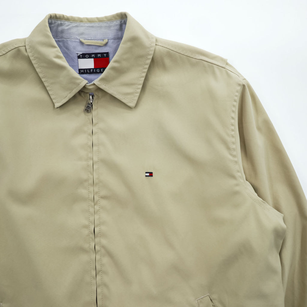 TOMMY HILFIGER 00年代 ヴィンテージ スウィングトップ ハリントンジャケット L ベージュ ピーチスキン