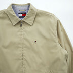 TOMMY HILFIGER 00年代 ヴィンテージ スウィングトップ ハリントンジャケット L ベージュ ピーチスキン