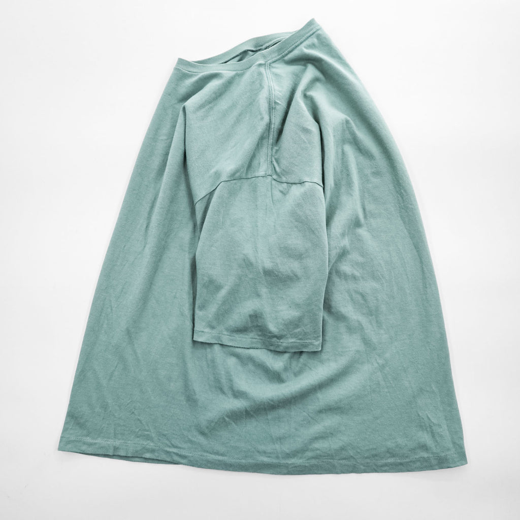 AURALEE 日本製 SEAMLESS CREW NECK HALF SLEEVE TEE クルーネックTシャツ L グリーン シングルステッチ A21ST02ST