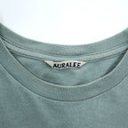 AURALEE 日本製 SEAMLESS CREW NECK HALF SLEEVE TEE クルーネックTシャツ L グリーン シングルステッチ A21ST02ST