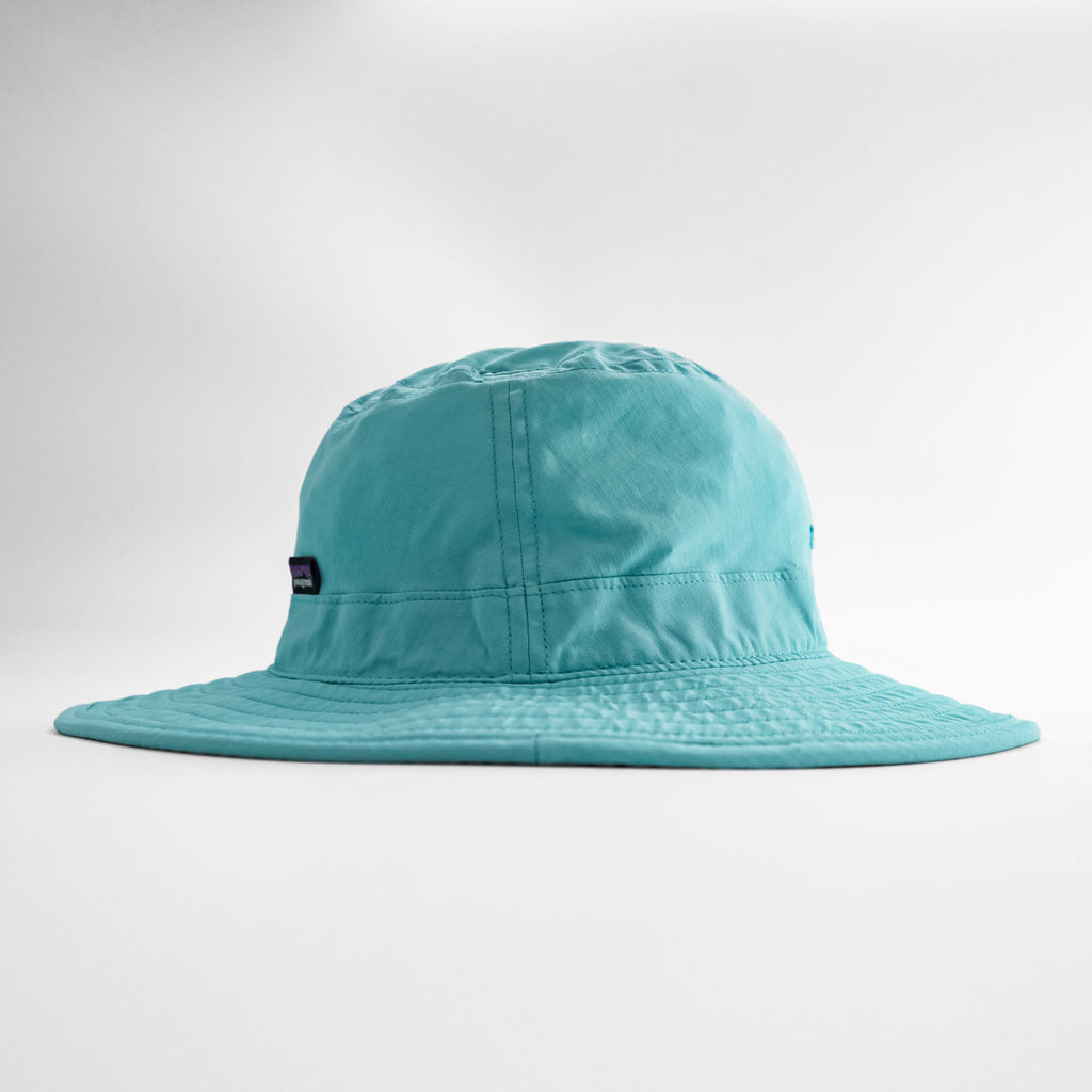 Patagonia テックサンブーニー アウトドア サファリハット ブルー リップストップ あご紐 ストラップ STY33355