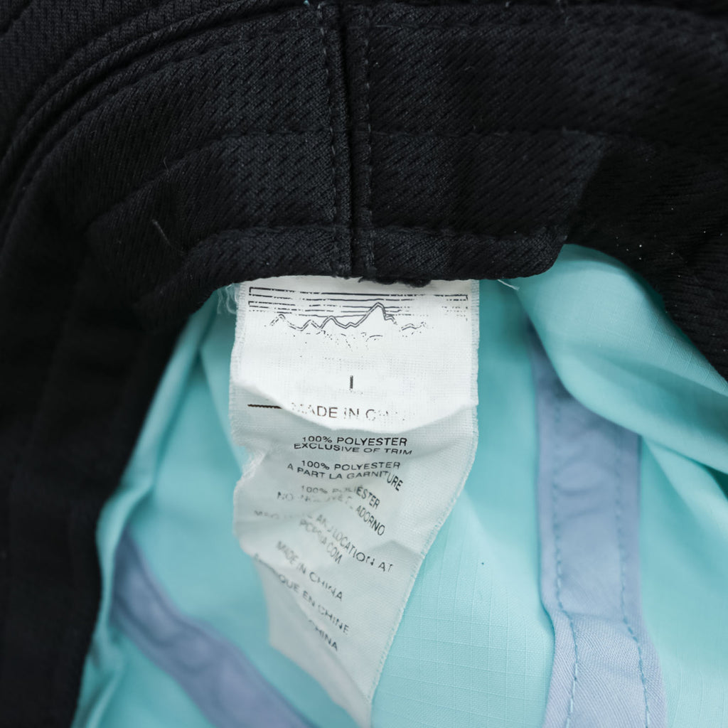 Patagonia テックサンブーニー アウトドア サファリハット ブルー リップストップ あご紐 ストラップ STY33355