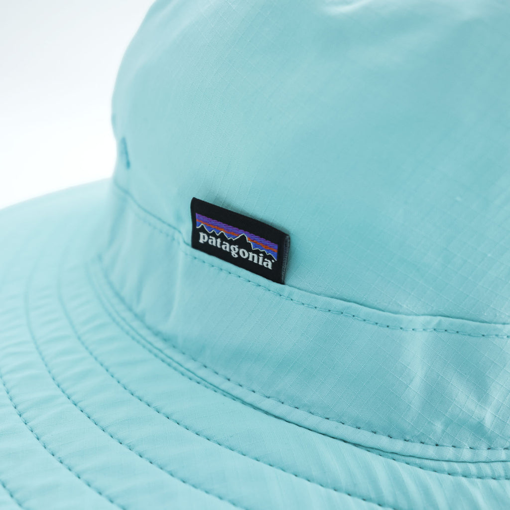 Patagonia テックサンブーニー アウトドア サファリハット ブルー リップストップ あご紐 ストラップ STY33355