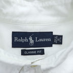 Polo Ralph Lauren 長袖 オックスフォードシャツ CLASSIC FIT ホワイト ボタンダウン XL スモールポニー ロゴ 刺繍