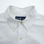 Polo Ralph Lauren 長袖 オックスフォードシャツ CLASSIC FIT ホワイト ボタンダウン XL スモールポニー ロゴ 刺繍