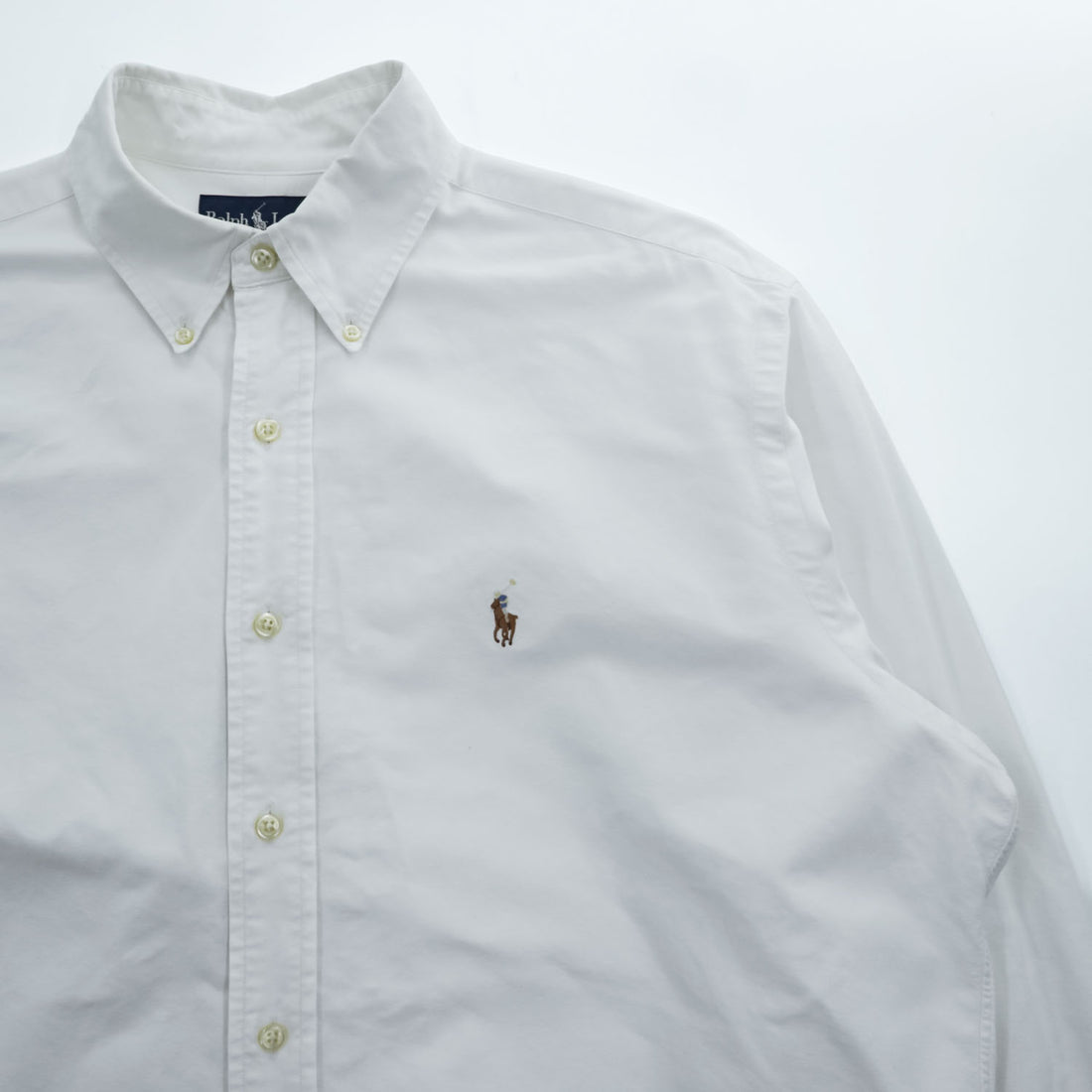 Polo Ralph Lauren 長袖 オックスフォードシャツ CLASSIC FIT ホワイト ボタンダウン XL スモールポニー ロゴ 刺繍