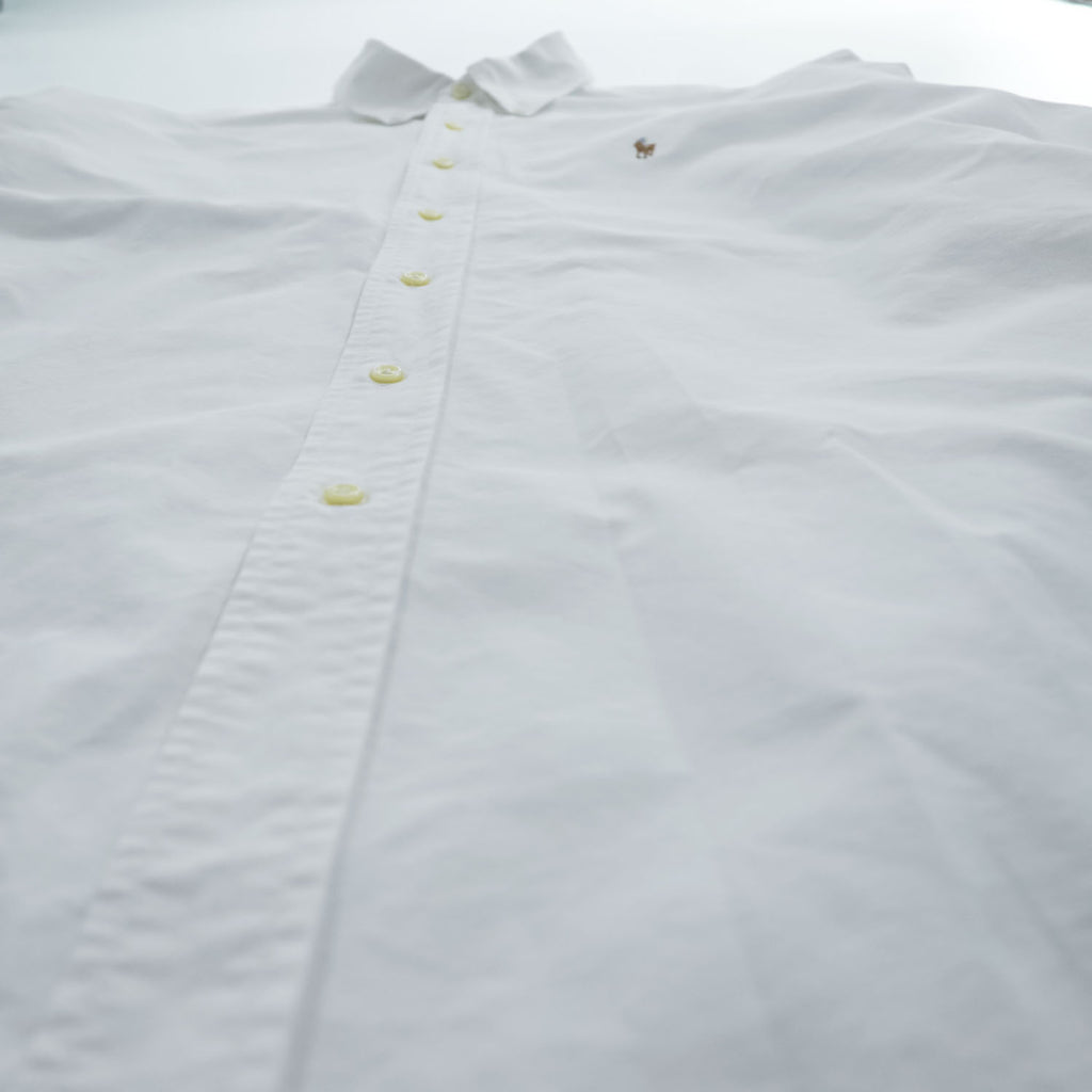 Polo Ralph Lauren 長袖 オックスフォードシャツ CLASSIC FIT ホワイト ボタンダウン XL スモールポニー ロゴ 刺繍