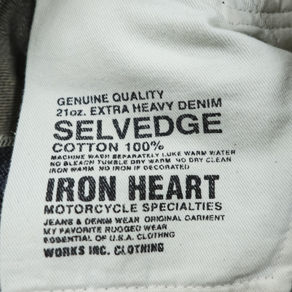 IRON HEART 634S 21oz Selvedge Denim Jeans W31 L34 Indigo