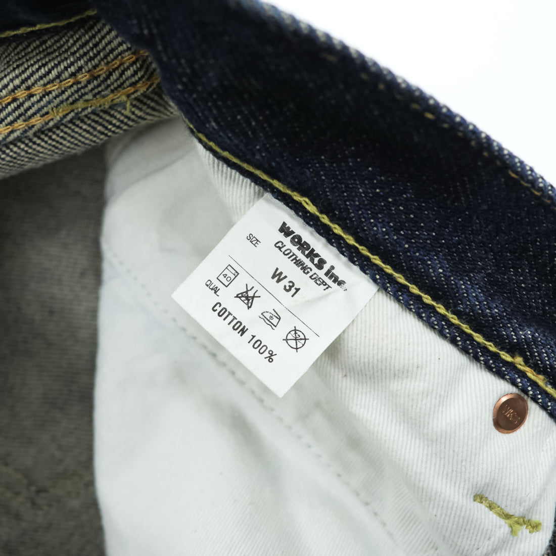 IRON HEART 634S 21oz Selvedge Denim Jeans W31 L34 Indigo