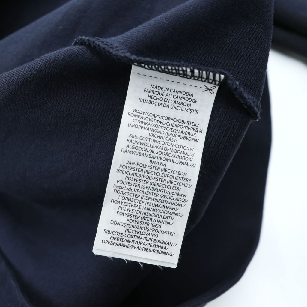 POLO RALPH LAUREN ダブルニット フルジップパーカー XL ネイビー スモールポニー ロゴ 刺繍 フロントポケット