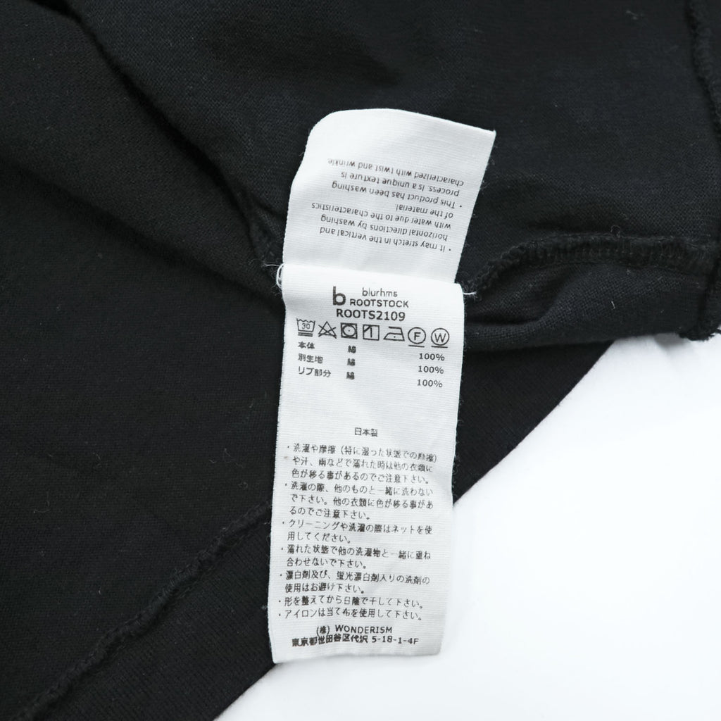blurhms ROOTSTOCK 日本製 ポケットTシャツ L ブラック シングルステッチ ROOTS2109