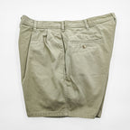 Vintage 1980s–1990s Polo by Ralph Lauren Made in USA Double-Pleat Cotton Khaki Shorts W36
