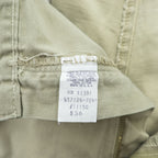 Vintage 1980s–1990s Polo by Ralph Lauren Made in USA Double-Pleat Cotton Khaki Shorts W36