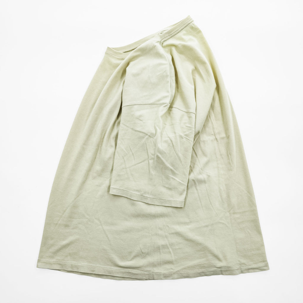AURALEE A9ST02ST Cotton Crew Neck Short Sleeve T-Shirt Light Green Size 5 Made in Japan
