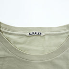 AURALEE A9ST02ST Cotton Crew Neck Short Sleeve T-Shirt Light Green Size 5 Made in Japan