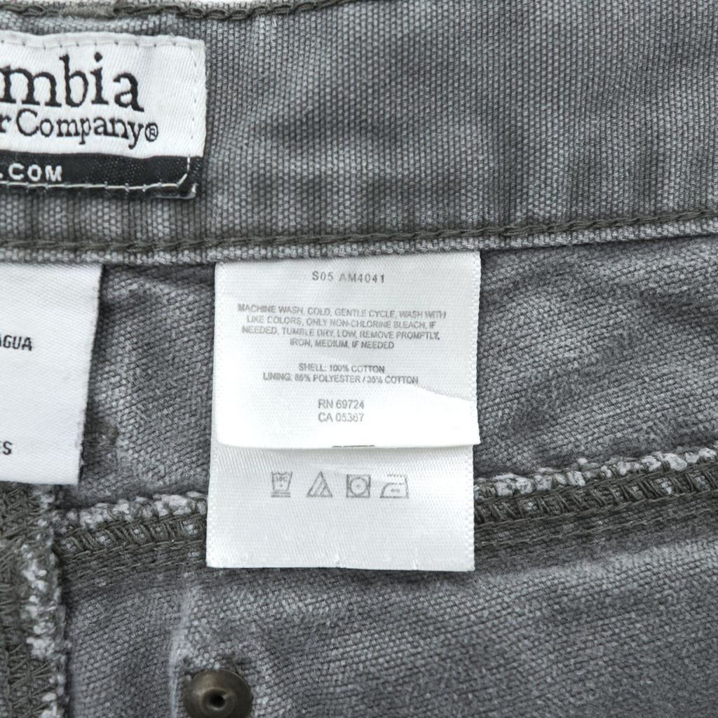 Columbia カーゴショーツ ダック地 ショートパンツ L グレー キャンバス AM4041