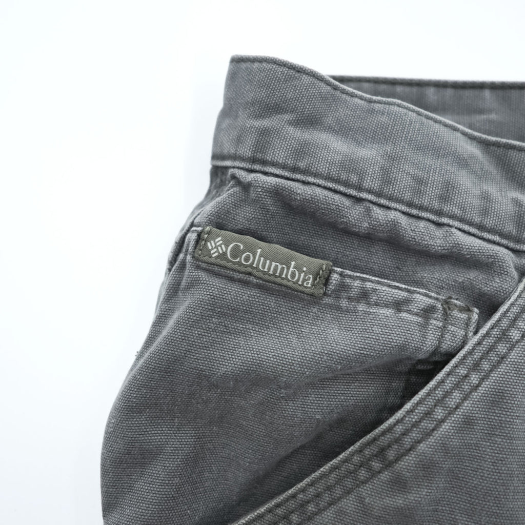 Columbia カーゴショーツ ダック地 ショートパンツ L グレー キャンバス AM4041