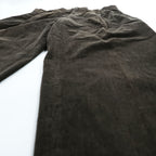 CHEMISE LACOSTE 90年代 2タック ワイド コーデュロイ チノパンツ スラックス L ブラウン プリーツ