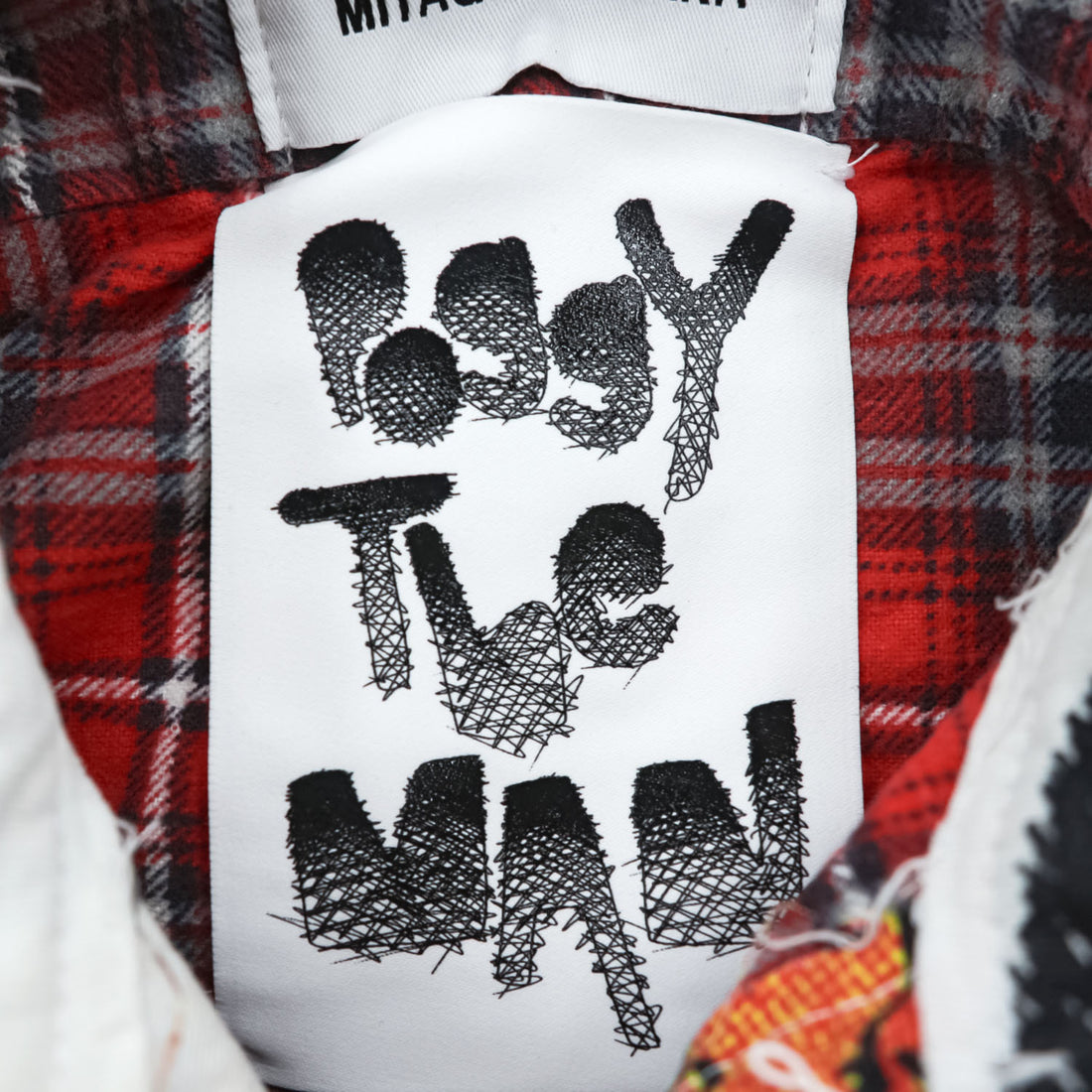 MIYAGIHIDETAKA × POGGY THE MAN 日本製 パッチワーク カバーオール リメイク シャツジャケット FREE ホワイト 再構築 コットン