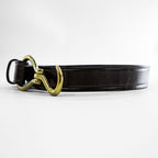 TORY LEATHER 米国製 イングリッシュブライドルレザー ベルト ブラウン 真鍮 フック ゴールド バックル 2260 USA製