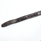 TORY LEATHER 米国製 イングリッシュブライドルレザー ベルト ブラウン 真鍮 フック ゴールド バックル 2260 USA製
