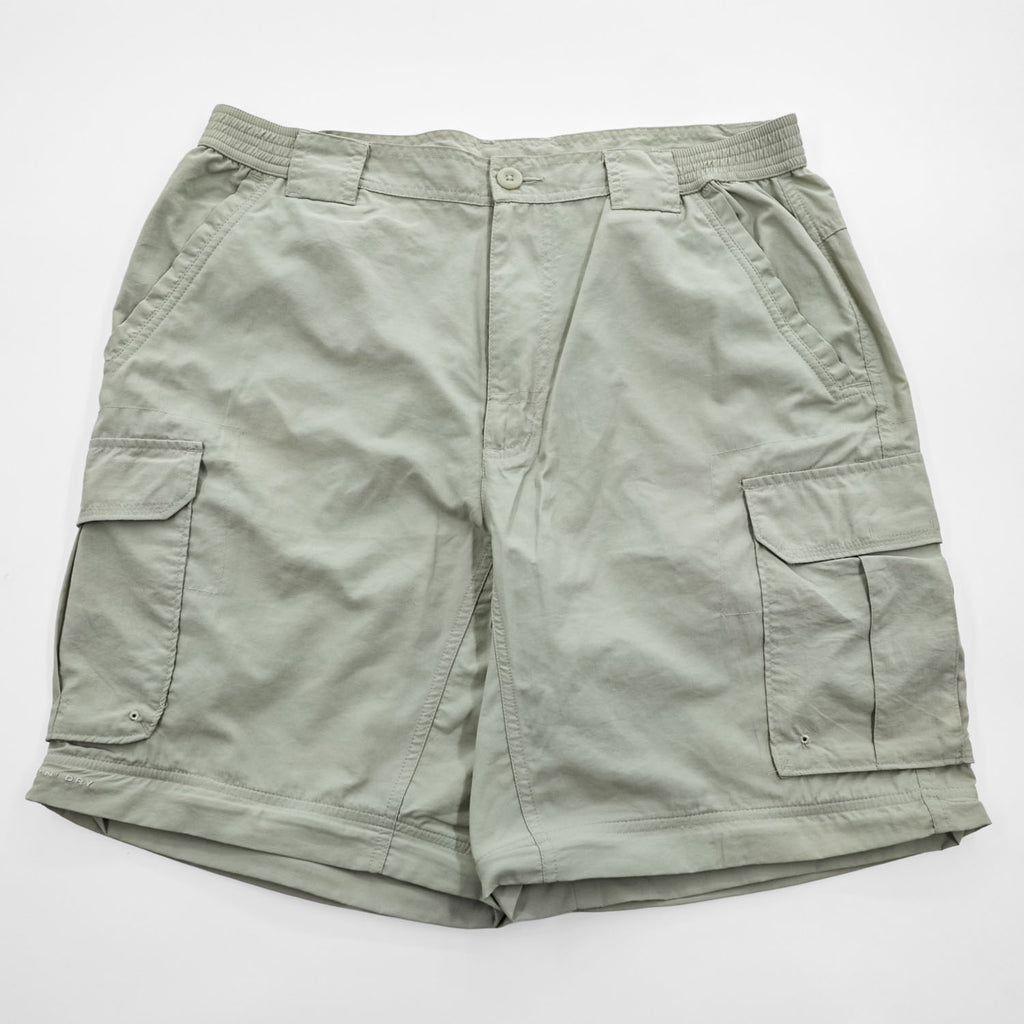 Columbia アウトドア  コンバーチブル カーゴ シェル パンツ 2WAY ショートパンツ M ベージュ パッカブル TITANIUM TM8287