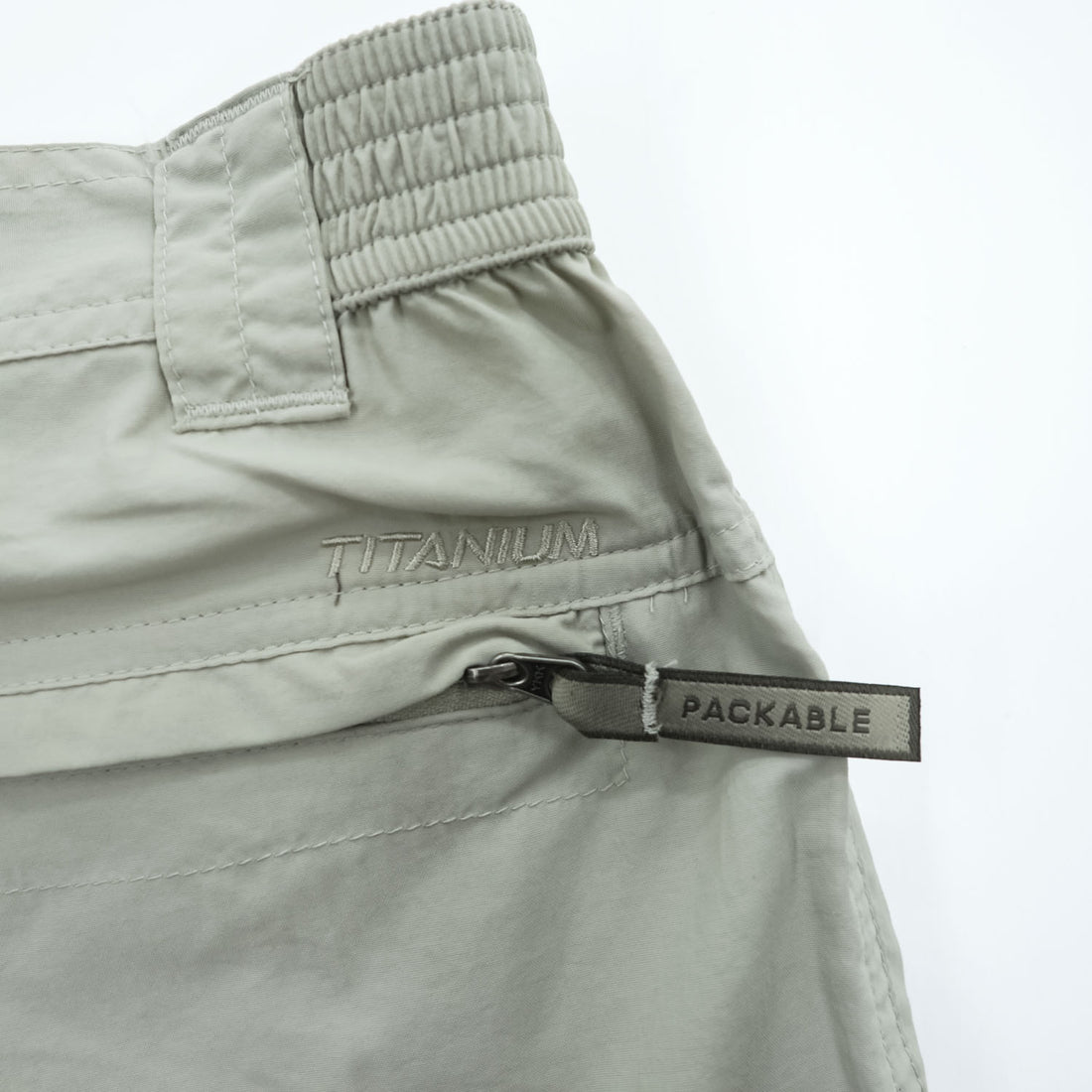 Columbia アウトドア  コンバーチブル カーゴ シェル パンツ 2WAY ショートパンツ M ベージュ パッカブル TITANIUM TM8287