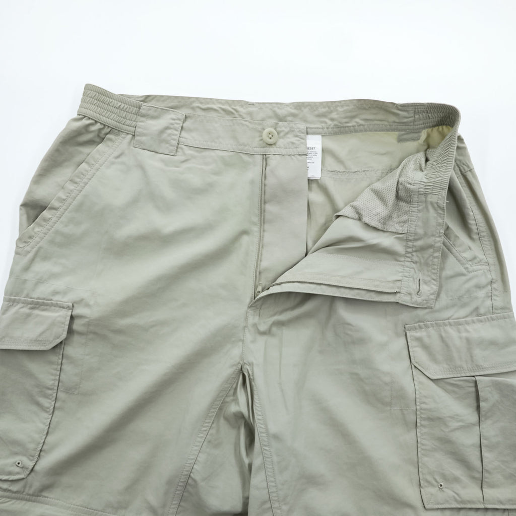 Columbia アウトドア  コンバーチブル カーゴ シェル パンツ 2WAY ショートパンツ M ベージュ パッカブル TITANIUM TM8287