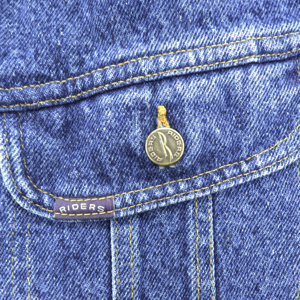 DENIM RIDERS 90年代 USA製 ヴィンテージ デニムジャケット Gジャン XL インディゴ ブルー