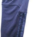 HELMUT LANG レースアップ スウェットパンツ S ネイビー ドローコード LACED SWEATPANT 17-1106001-893-902
