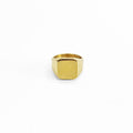 Square Signet Ring スクエア シグネットリング 印台リング 指輪 27号 ゴールド