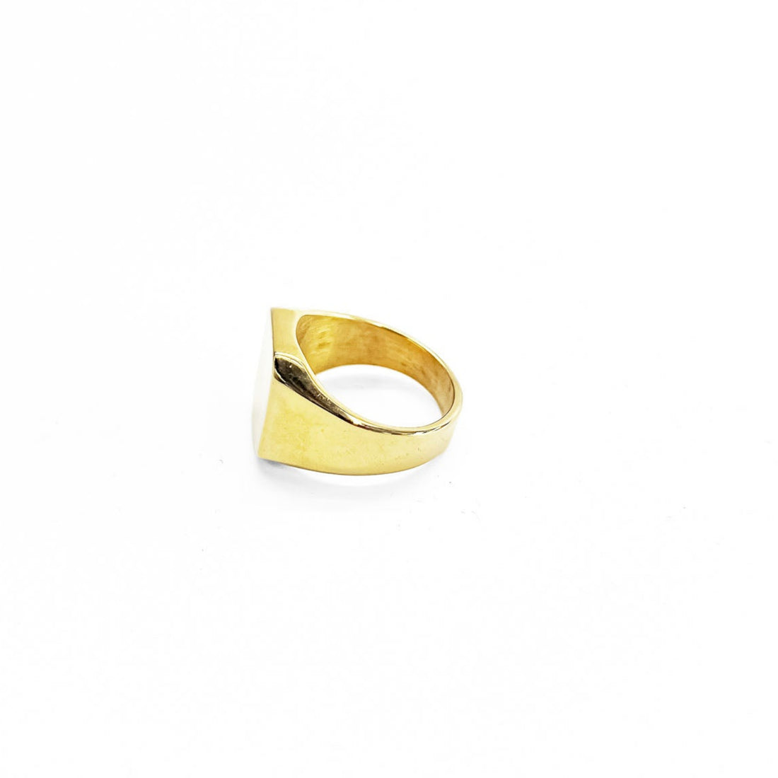 Square Signet Ring スクエア シグネットリング 印台リング 指輪 27号 ゴールド